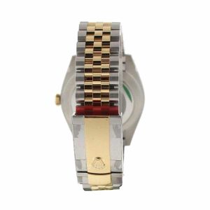 rolex datejust steel yellow gold automatic grey dial jubilee replica
