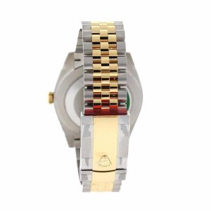 rolex datejust steel yellow gold automatic grey dial jubilee replica1