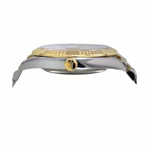 rolex datejust steel yellow gold automatic grey dial jubilee replica5