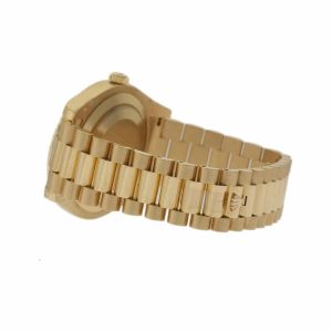 rolex day date ii collection gold silver white dial 2182381