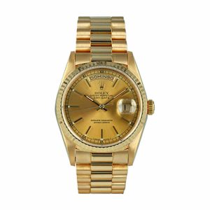 rolex day date yellow gold champagne dial 228238 replica 2