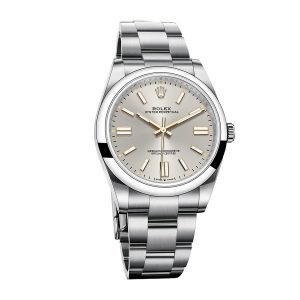 rolex oyster perpetual grey dial 126000
