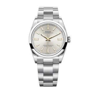 rolex oyster perpetual grey dial 126000 replica