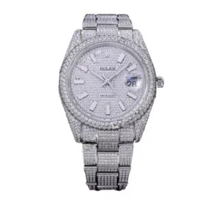 Rolex Datejust 116334 “Iced Out” Near Original 1:1