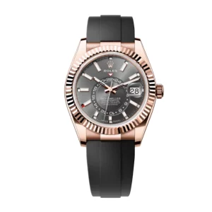 rolex sky dweller 326935 0007 sro automatic everose rhodium dial oyster replica copy 1 2