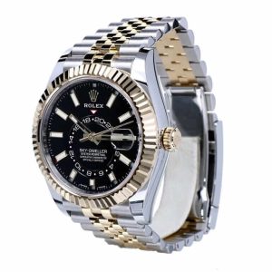 rolex sky dweller black dial 32693 united left replica