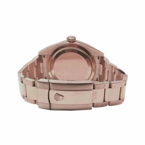 rolex sky dweller everose gold sundust dial 326935 oyster replica3