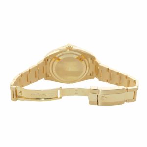 rolex sky dweller yellow gold with fluted bezel white stick dial 326938 oyster replica2