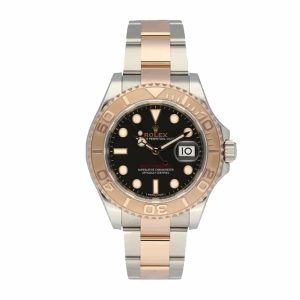 rolex yacht master 116621 rose gold automatic brown dial replica 1