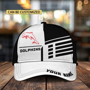 NRL Dolphins Custom Name Classic Cap Gift For Fans