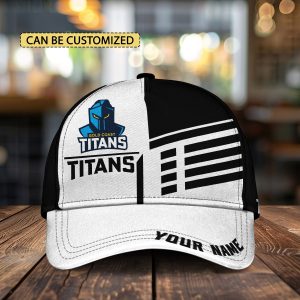 NRL Gold Coast Titans Custom Name Classic Cap Gift For Fans