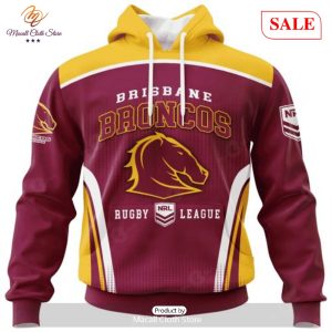 sale nrl personalized brisbane broncos special sideline design hoodie sweatshirt 3d 1 je7NE