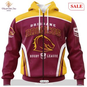 sale nrl personalized brisbane broncos special sideline design hoodie sweatshirt 3d 2 Pwyym