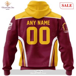 sale nrl personalized brisbane broncos special sideline design hoodie sweatshirt 3d 3 m1cZP