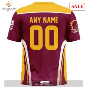 sale nrl personalized brisbane broncos special sideline design hoodie sweatshirt 3d 7 CIQS5