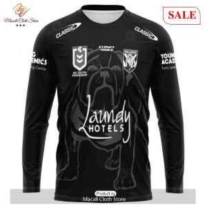 sale nrl personalized canterbury bankstown bulldogs special monochrome design hoodie 3d 4 TvmtQ