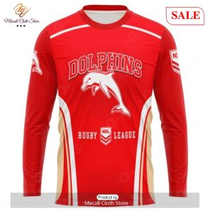 sale nrl personalized dolphinsspecial sideline design hoodie sweatshirt 3d 4 VCV5r