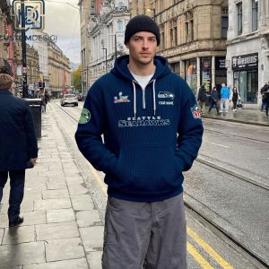 Seattle Seahawks Super Bowl LX 2026 Personalized Full Zip Hoodie