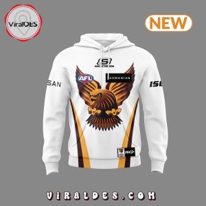 special new afl hawthorn hawks white hoodie 4 W9P9F