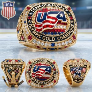 team usa hockey olympic gold medalists 2026 deluxe championship ring 4 d3R5L