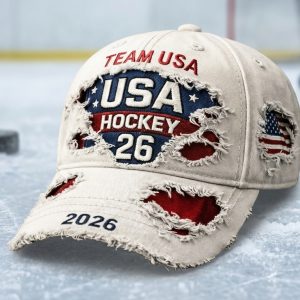 team usa usa hockey 2026 distressed embroidered vintage baseball cap hat 2 eHzW0