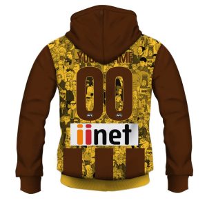MON YOURNAME AFLSimpsons014 hoodie zip back