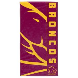 Manly Warringah Sea Eagles Personalized Pool Travel Beach Towels NRL Brisbane Broncos Team Logo Beach Towel V1