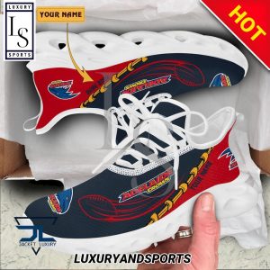 afl adelaide crows custom name black red logo max soul shoes 4922