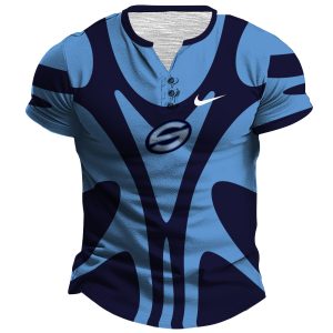 Personalise NSW BLUES 1997 INAUGURAL TRI SERIES SUPER LEAGUE Vintage Retro Jersey Henley Shirt