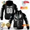 HOT Personalized NRL New Zealand Warriors Punisher Hoodie Sweatshirt 3D -soulcals