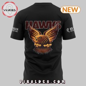new afl hawthorn hawks black 2024 t shirt jogger 3 M1UKU