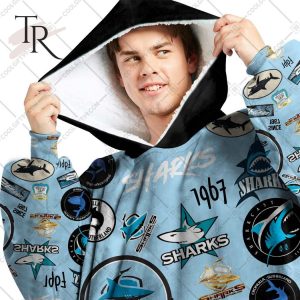 nrl cronulla sutherland sharks season logo oodie blanket hoodie 4 tu4Lb