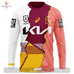 personalize nrl brisbane broncos special mix jersey hoodie sweatshirt 3d 3 ZlCs7