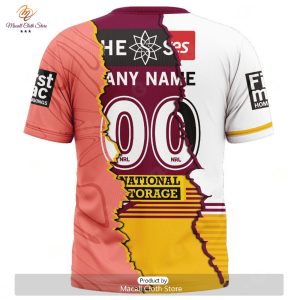 personalize nrl brisbane broncos special mix jersey hoodie sweatshirt 3d 6 E3Oj6