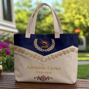 Adelaide Crows AFL Custom name Quilted Tote Bag v2