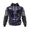 AFL Fremantle Dockers Custom Name Number Indigenous Mascot Pullover Hoodie