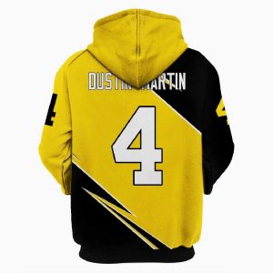 AFL Richmond Tigers Dustin Martin No 4 Pullover Hoodie V2 Back