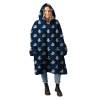 AFL Carlton Blues oodie Fleece Blanket Hoodie blanket wearable snuggie hoodies