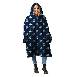 AFL Carlton Blues oodie Fleece Blanket Hoodie blanket wearable snuggie hoodies