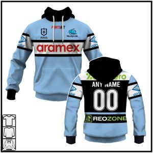 Personalised Cronulla Sutherland Sharks Home Jerseys NRL 2025 Hoodies T-shirts – Soulcals.com