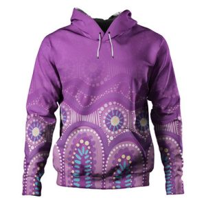 Australia Aboriginal Custom Hoodie – Purple Aboriginal Dot Hoodie