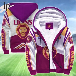afl brisbane lions fc fleece hoodie limited edition 5 357UJ