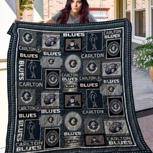 AFL Carlton Blues Quilt Blanket V1
