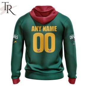 afl tasmania football club personalized 2024 kits hoodie 3 ehW02