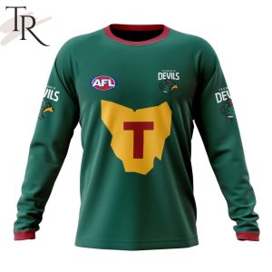 afl tasmania football club personalized 2024 kits hoodie 6 42dwJ