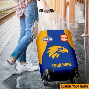 afl west coast eagles custom name 2024 home jersey luggage cover 4208