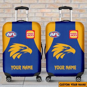 afl west coast eagles custom name 2024 home jersey luggage cover 4215