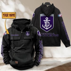 AFL Fremantle Personalized Tactical Half-zip Hoodie Gift For Fans
