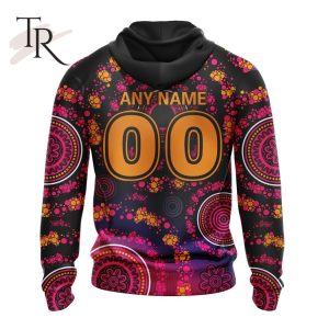 customized afl hawthorn football club special pink breast cancer design hoodie 3d 3 dbGe9