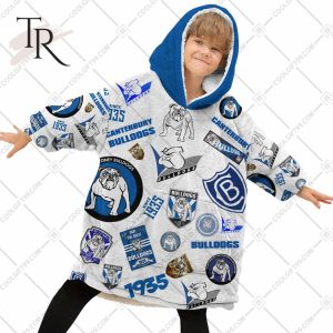 nrl canterbury bankstown bulldogs season logo oodie blanket hoodie 2 vEwQN